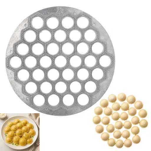 Пельменниця равіольниця форма для равіолі алюмінієва Ø24 см, RS 87684 - фото 1