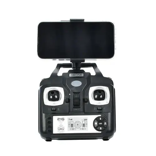 Квадрокоптер MHZ із камерою на радіокеруванні CK-23 акумулятор USB зарядне додаткові лопаті світло 27см Чорний - фото 3