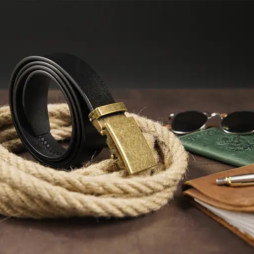 Ремінь шкіряний Vintage чоловічий 115х3,5 см acs0014807 - фото 6