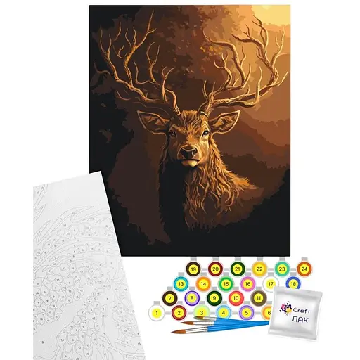 Картина за номерами Art Craft Сохатий 40х50 см (11707-AC) - фото 1