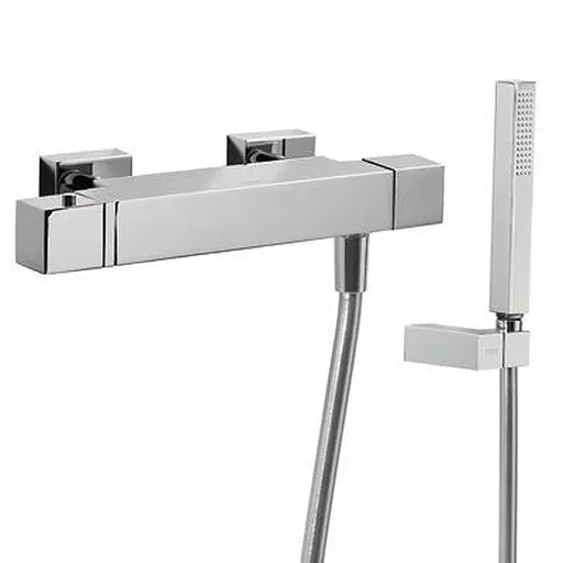 Змішувач для душу TRES CUADRO 1071649 одноважільний термостатичний з душовим набором для ванної кімнати