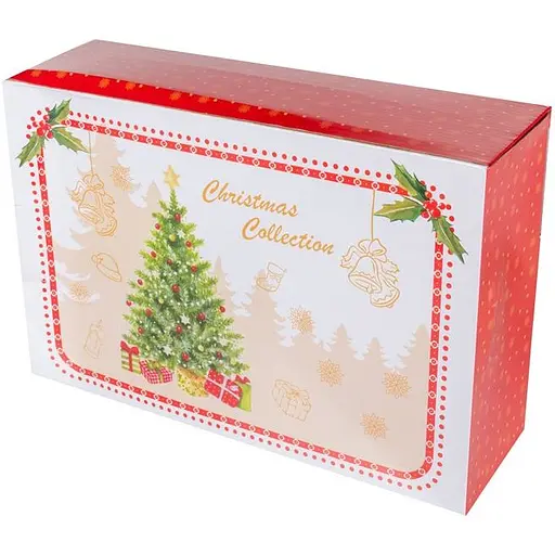 Марміт з кришкою Elen Dekor Різдвяна насолода металофарфор 1.1 л 31х23 см (985-210) - фото 6