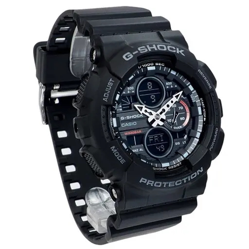 Чоловічі наручні годинники протиударні Casio G-Shock GA-140-1A1ER Оригінал Японія з полімерним ремінцем - фото 3