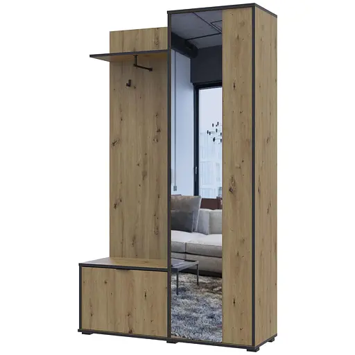 Прихожая Doros Дора Дуб Артизан 113,5х40х192 (44900218) - фото 5