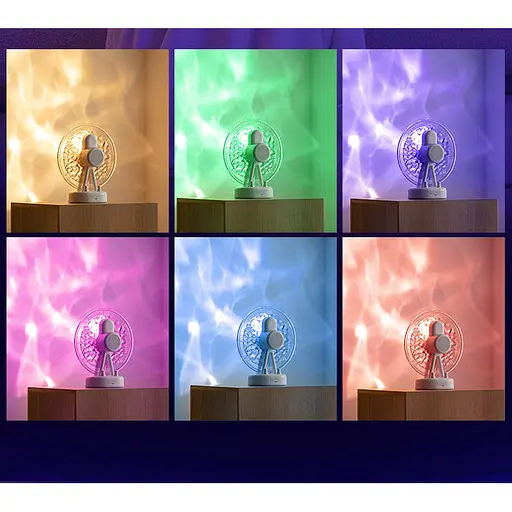 Проектор-нічник ZAY-L07 Sky Wheel 2in1 + Bluetooth колонка Pink - фото 4