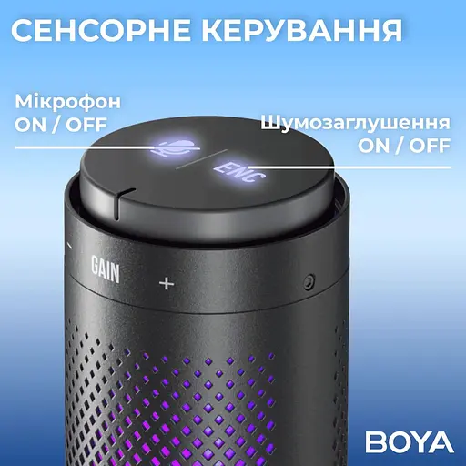 Мікрофон Boya K9 RGB Black K9) - фото 9