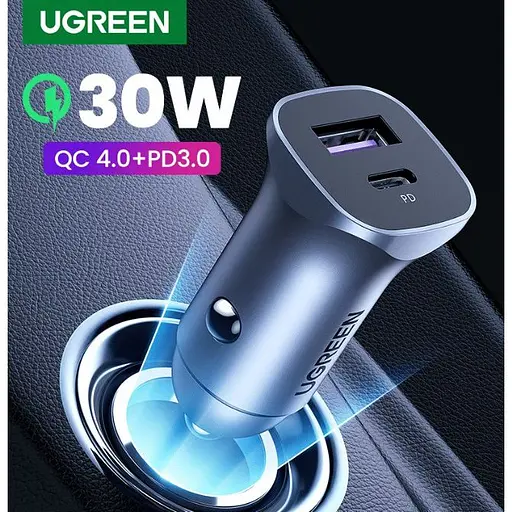 Автомобильное зарядное устройство Ugreen CD130 20W USB Type-C PD Car Charger - фото 8