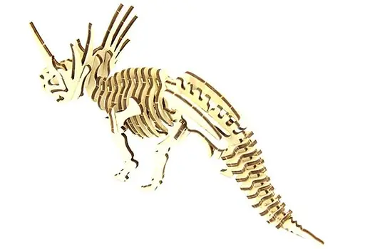 Дерев'яний конструктор Трицератопс 40 деталей - фото 5