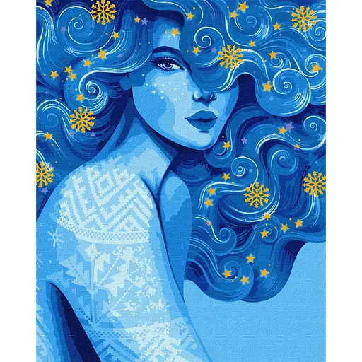 Картина по номерам "Холодная красота" ©pollypop92 Ideyka KHO2587 40х50 см