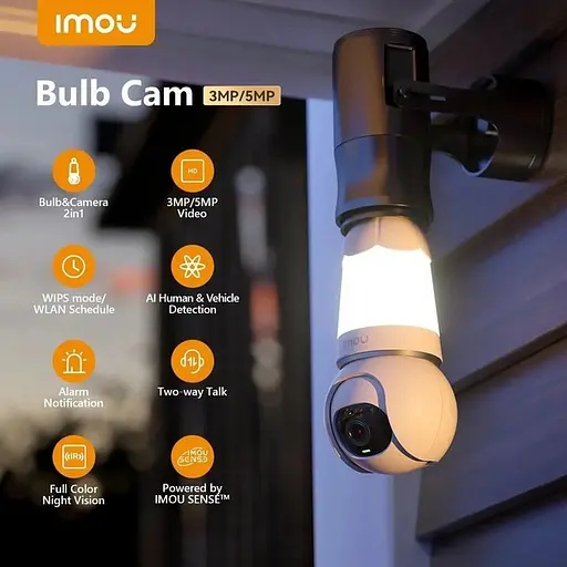 Камера видеонаблюдения IMOU Bulb Cam S6DP-5MOWEB 5MP - фото 5