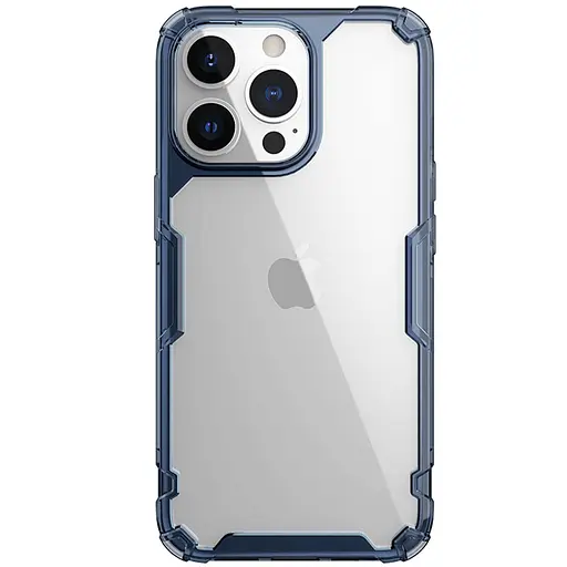 Чехол TPU Nillkin Nature Pro Series для Apple iPhone 15 Pro 6.1 Синий прозрачный