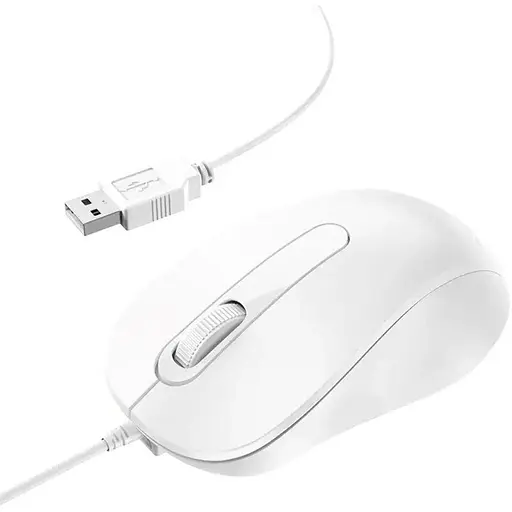 Миша Borofone BG4 біла - фото 1