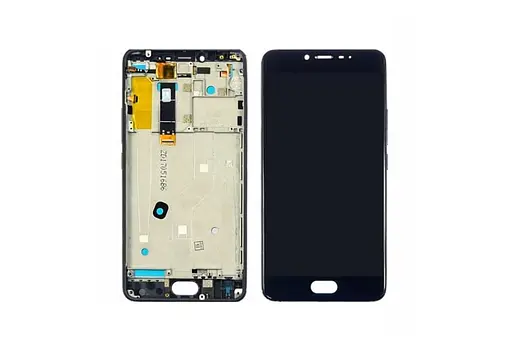 Дисплей для Meizu U20 с черным тачскрином и корпусной рамкой - фото 1