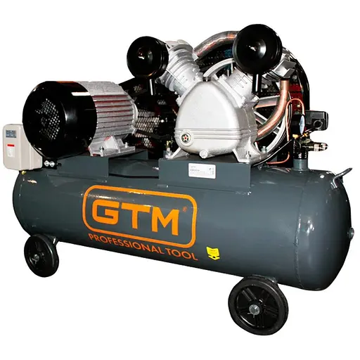 Поршневой воздушный компрессор 120 л GTM KC2090A-120L ременный - фото 1