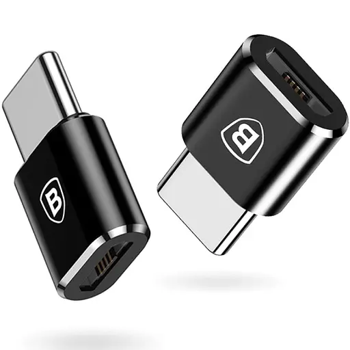 Перехідник Baseus microUSB to Type-C (CAMOTG) Чорний - фото 2