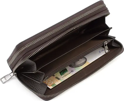Стильный мужской клатч из кожи Marco Coverna 21х12х4 см sum0022305 - фото 8