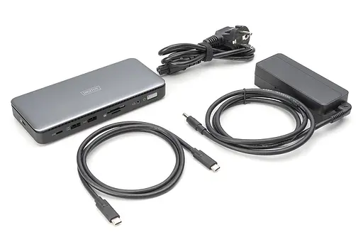 Digitus Док-станция USB-C > 2xHDMI/DP/2xUSB-A/USB-C/SD/MicroSD/RJ54/DC/Audio - фото 4
