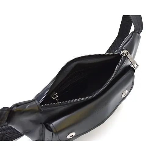 Чоловіча шкіряна сумка на пояс TARWA 14х29х5 см sum0025993 - фото 2