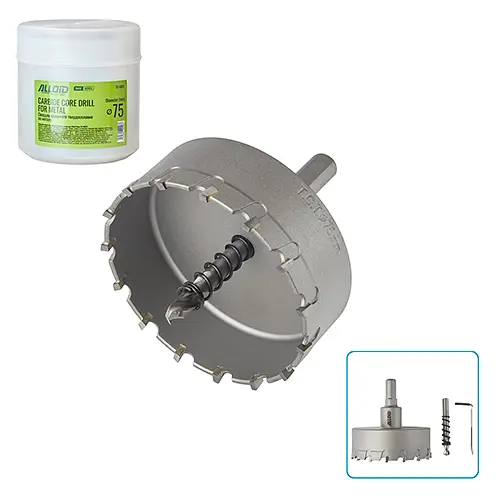 Свердло корончате Alloid Building Tools твердосплавне по металу 75 мм (TS-10075) - фото 2