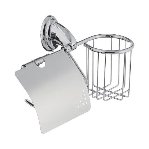 Бумагодержатель с крышкой и корзиной ZERIX LR1503-1 (LL1494) - фото 1