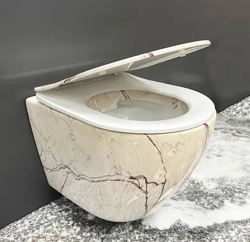 Підвісний унітаз VBI Vulcano aiax VBI-020407, Мармур - фото 1