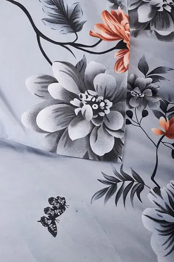 Комплект постельного белья Moon&Star полуторный 143х210 см наволочки 2х50х70 см Piwonie Gray Ranforce Elite - фото 7