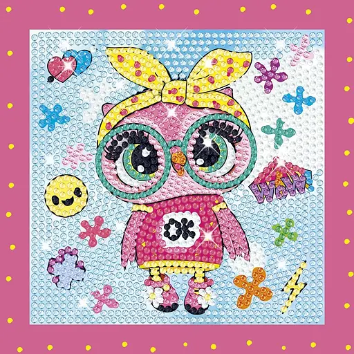 Набір для створення картини Craze Diamondz Сова в рамці зі стразами (47385) - фото 4