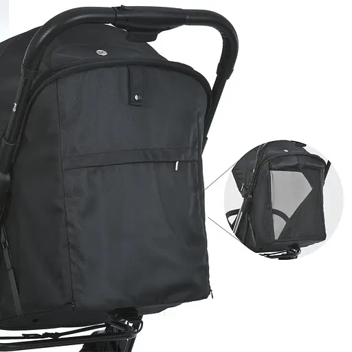 Детская прогулочная коляска-книга El Camino ME 1129 Link Black Striped Черная - фото 9