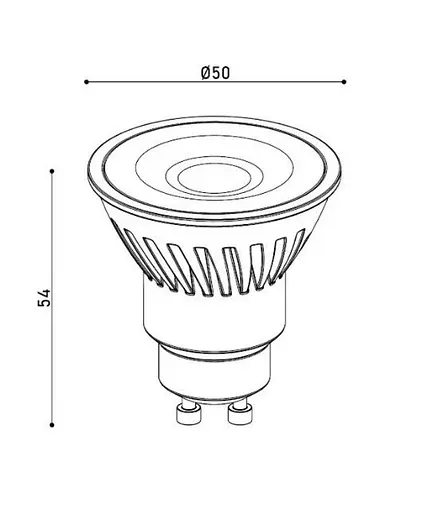 Лампа LED GU10 7W 4000К 700Lm KLOODI KDGU10-7WSMD 4K 60D - фото 2