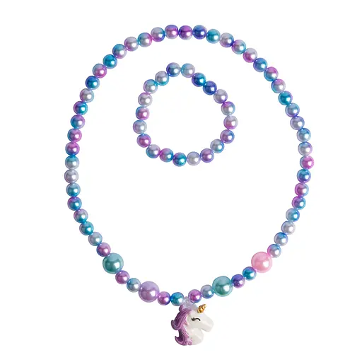 Набор украшений Жемчужины Единорога (ожерелье, браслет) 2шт