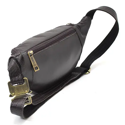 Шкіряна чоловіча сумка на пояс TARWA 25,5х13х10 см nsa0001230 - фото 4