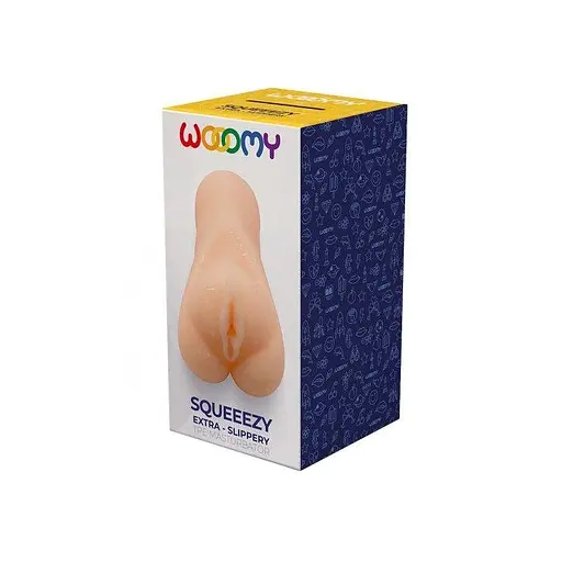 Мастурбатор-вагіна Wooomy Squeeezy Masturbator Vagina, м'які відкриті губи, 13.2х5.4 см - фото 3