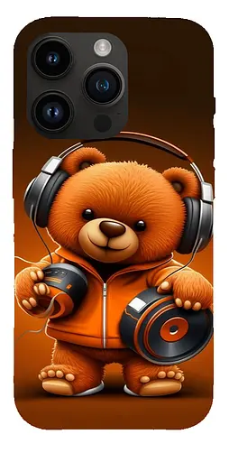 TPU чохол ведмедик меломан 2 (bear listening music) - фото 1