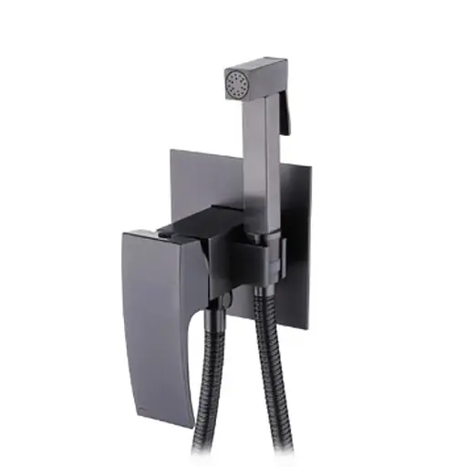 Гигиенический душ скрытого монтажа Koer KB-23007-07 KR5163, графит - фото 1