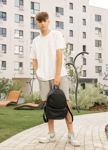 Мужской рюкзак Sambag Brix RQH черный 35 х 25 х 12 см (11521001m) - фото 4