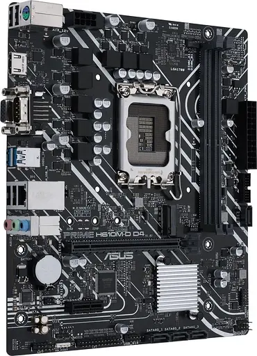 Материнская плата ASUS PRIME H610M-D D4 (PRIME H610M-D D4) (Socket 1700, Intel H610, Micro-ATX) - фото 2