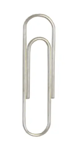 Скрепки никелированные 28 мм, 100 шт., круглые, BM.5005 BUROMAX (4823078958488) - фото 2