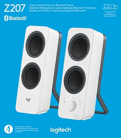 Акустика Logitech Z207 Bluetooth White (L980-001292) (6601940) - фото 4