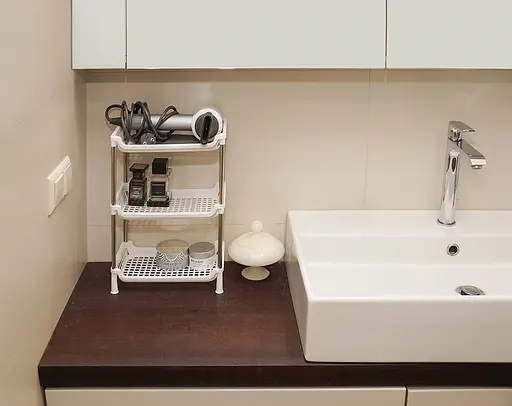 Этажерка пластиковая 3 яруса белая 27.5 х 17 х 39 см - фото 7