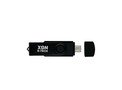 Флеш-накопитель XON FlashDrive MultiConnect 128GB (USB 2.0 + USB Type-C + MicroUSB) Черный (FX2M128PB 7645) - фото 4