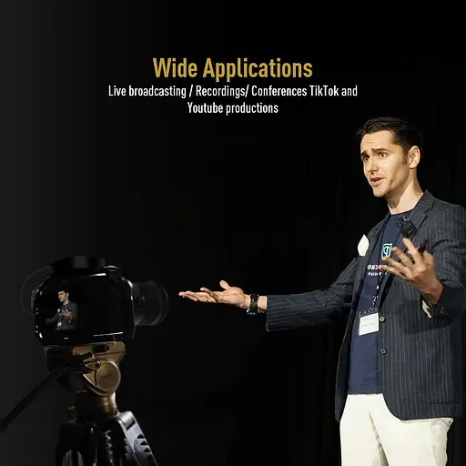 Бездротовий мікрофон Lavalier для iPhone, Android та ПК, міні-мікрофон Bluetooth з клапаном та затискачем для шумоподавлення - фото 7