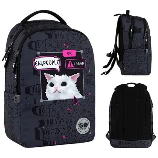 Рюкзак GoPack Teens 135M-2 Чорно-сірий (GO26-135M-2) - фото 1