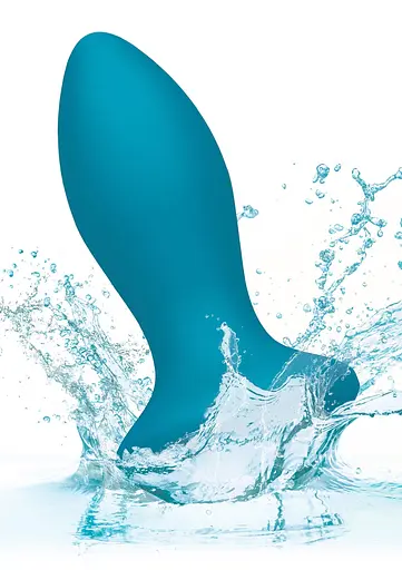 Анальна пробка Power Gem Vibrating Crystal Probe 10,7 см (блакитний) - фото 13