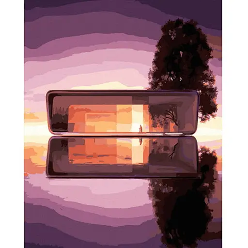 Розмальовка за номерами Brushme Баланс із природою (40х50) (GX40385) - фото 1