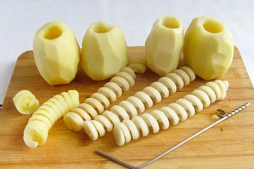 Ніж спіральний для фарширування картоплі, кабачків, моркви 20 см, Master Class Сірий 81618 - фото 2