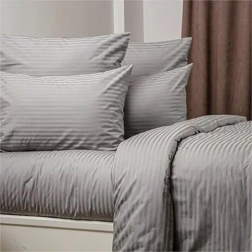 Пододеяльник ТЕП Страйп Сатин Premium Grey 180 х 215 см (2-04853_34877) - фото 2