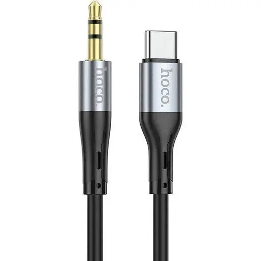 Кабель Hoco UPA22 Type-C silicone digital audio conversion cable Чорний