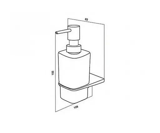 Дозатор для рідкого мила AM.PM Inspire A5036964, Хром - фото 2