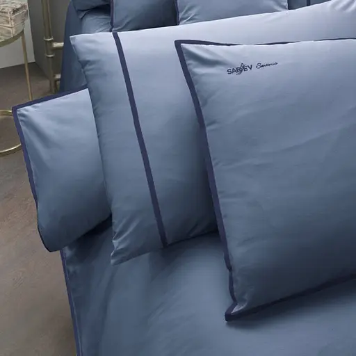 Постільна білизна Sartoria Acik Mavi Сатин Преміум (на замовлення) Sarev pbe0051696 - фото 3