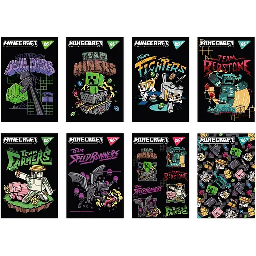 Блокнот Yes Minecraft Black А7, 48 листов (152109) - фото 2